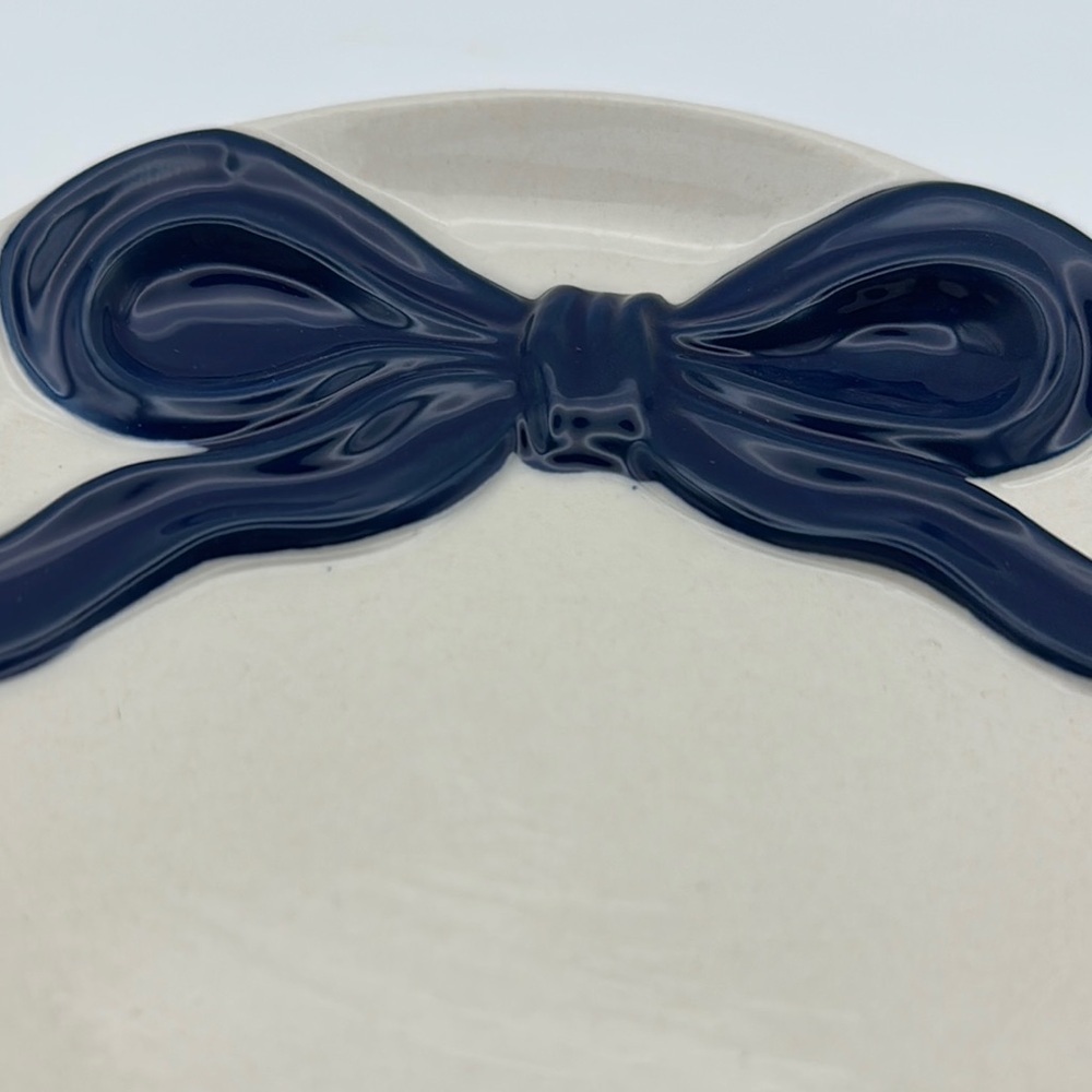 Elegant Navy and White Jewelry Dish - Picture 5 of 6